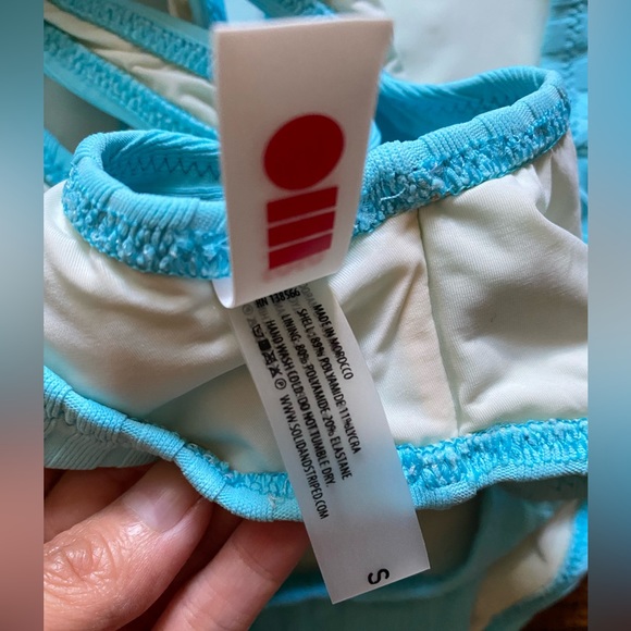 Solid and striped, bikini, size S - Picture 3 of 3